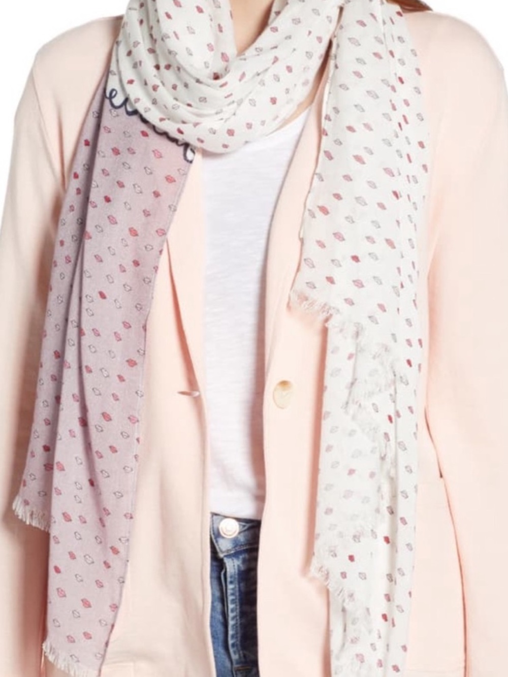 Kate Spade Kisses Oblong Scarf